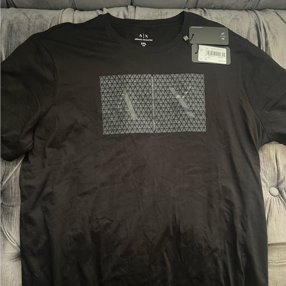 Armani Exchange Black Graphic T-Shirt